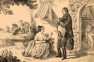 Vintage Erotic Illustration Unveils Retro Charm in Stunning Detail