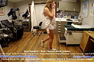 Gyno exam for pregnant Nova Maverick with COVID-19 precautions