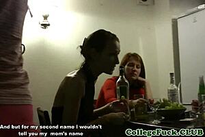 College teens 18+ enjoy pussyfucking at a wild party with smoking and dildos.