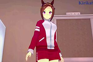 Big-boobed Uma Musume girls get intense creampie action