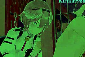 In the Hololive universe, Takane Lui and Kazama Iroha share intense sexual encounters in this hentai.