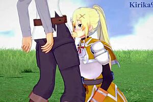 Darkness And Kazuma Satou's Intense Hentai Sex Scene