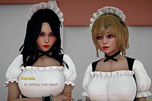 my bully is my lover, a brunette mature with big tits and ass who dominates me in this episode