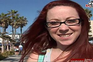 Red Haired Slut in Interracial Anal Threesome with BBC