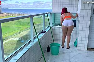 hired this naughty latina employee, look at that huge ass!