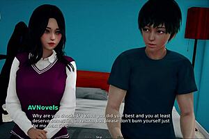 my bully is my lover, a brunette mature with big tits and ass who dominates me in this episode