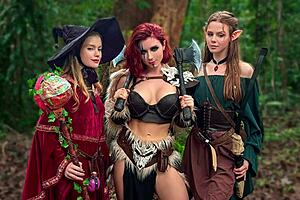 Porno, uh, Diana Rider and Arinafox in Wild Sex Adventure, ya know?