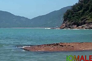 Hardcore Latino Jock Creampied After Bareback Fuck On The Beach