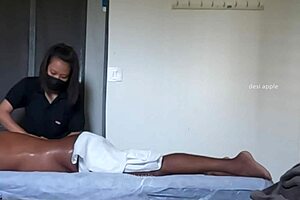 Cute Girl Receives Relaxing Ass Massage