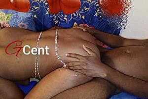 Black beauty gets a hot steamy massage with oil and ends up in a sex frenzy