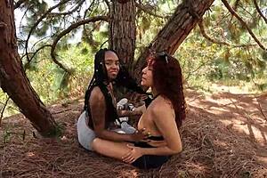 Intense Outdoor Threesome With Latina Friends After Exercise