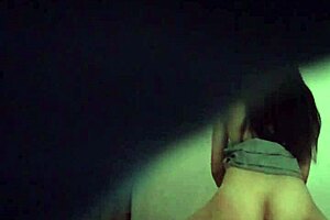 Amateur video of a hidden camera in a dorm room with an amateur couple