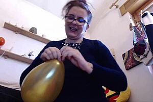 Big Wet Orgasm For These Big Balloons! Inflated Together!