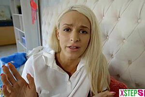 Tiny teen stepsister emma hix skips school for big cock