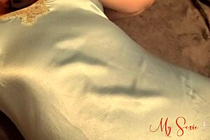 blue nighty masturbation close up