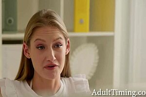 showing new girl our work culture with anal fingering and tits