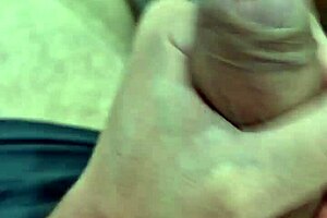 Hot gay guy shows off his big dick to his neighbor