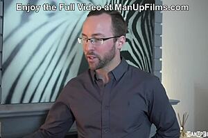 Manupfilms bisexual threesome cures gay couple with deepthroat and doggy fucking.