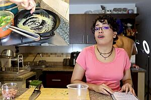 Pasta in 2 Minutes Then Blowjob with Henry and Veronika