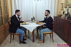 Straight Friends Gather For A Casual Party