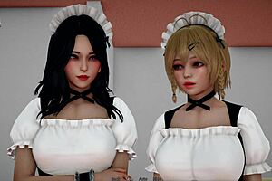 my bully is my lover, a brunette mature with big tits and ass who dominates me in this episode