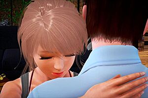 Blonde Teen Bent Over In Hentai Doggystyle With Monster Cock