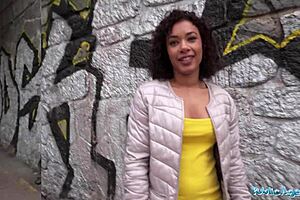 public agent rock paper scissors turns into hardcore outdoor fucking with big cocks