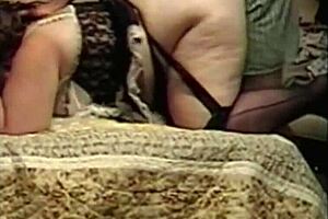 Doggystyle Sex in Outfit and Stockings with Big Ass Bent Over. Intense Action on Display.