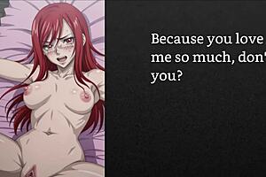 Femdom mistress Faygrey humiliates slave Erza with JOI instructions and cuckolding domination