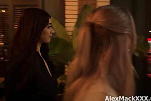 Violet Myers and Hayley Davies pick up a lucky guy for a wild share session