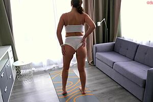 Big tits homemade video with stepson and cum on face