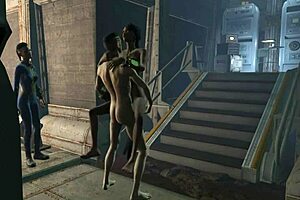 Futa in action in Fallout 4 adult game