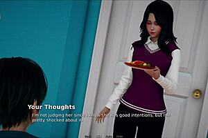 my bully is my lover, a brunette mature with big tits and ass who dominates me in this episode