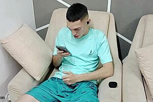 Stepson gives white cock, I swallow warm cum 😋