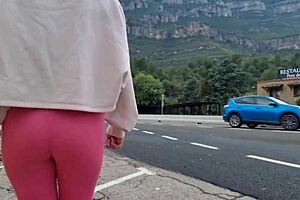Solo pleasure in the great outdoors by the mountains