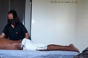 Cute Girl Receives Relaxing Ass Massage