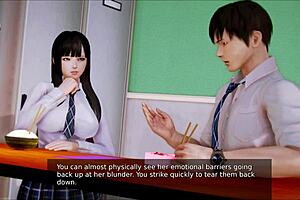Visual novel walkthrough of The Academy 176