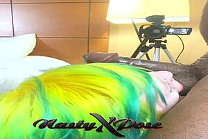 Skinny Whore Sucking Black Cock Interracially