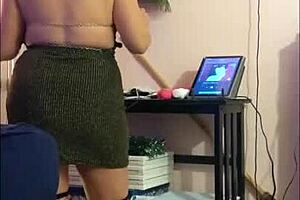 hotwife steffi gold shows off her slutty pussy in seductive dance