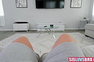 Oh, Stepsister Teasing Stepbrother Before Blowing His Dick!