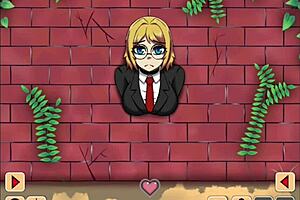 she wanted this anal with the girl stuck in the wall