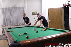 german curvy housewife with short hair tries first mmf threesome with neighbors