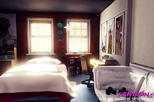 i love this milf 3d hentai with short hair and green shirt