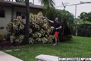 Hot Young 18+ Brunette Squirts On Hose Before Monster Cock Joins In