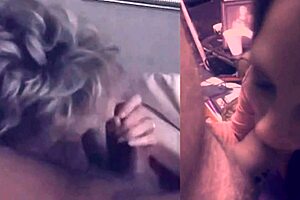 Amateur Swedish wife and secretary both suck cock