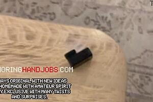 fitness model yoga turns handjob