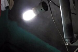 why is this young mom with big boobs showering alone?