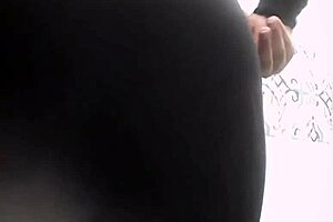 This Indian twink was shaking his big ass hard in the bathroom. Total bareback slut action.