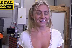 Submissive Big Tits Euro Slut Riding Sugar-Daddy Hard Rough Cock