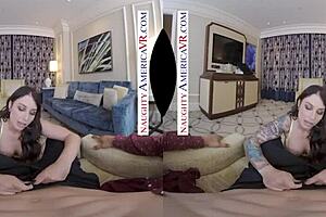 Naughty America - Ivy Lebelle Fucks You in VR with Heels and Cum.